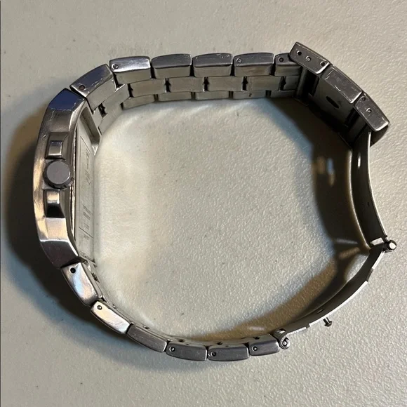 Guess Silver Rectangular Stainless Steel Watch - Picture 4 of 6